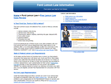 Tablet Screenshot of ford-lemon-law.com